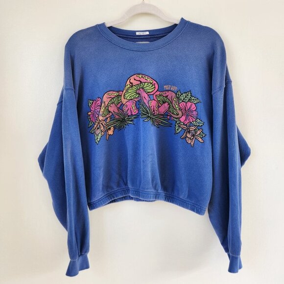 MOTHER The Drop Square Cinch Sweatshirt Mushroom Size Medium - Picture 2 of 7